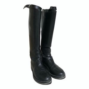 Ann Demeulemeester Leather Riding Boots EU 41